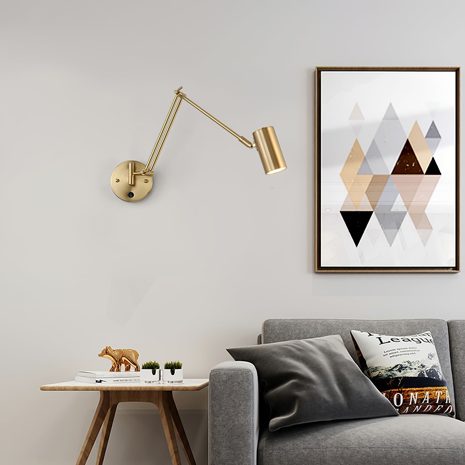 Aplique de Pared con Brazo Móvil de Diseño Moderno en Metal - Luz de Interior 5