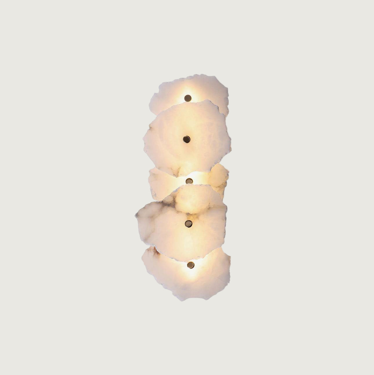Aplique de Pared de Alabastro Petra con Luz LED Integrada - Diseño Moderno y Elegante 1