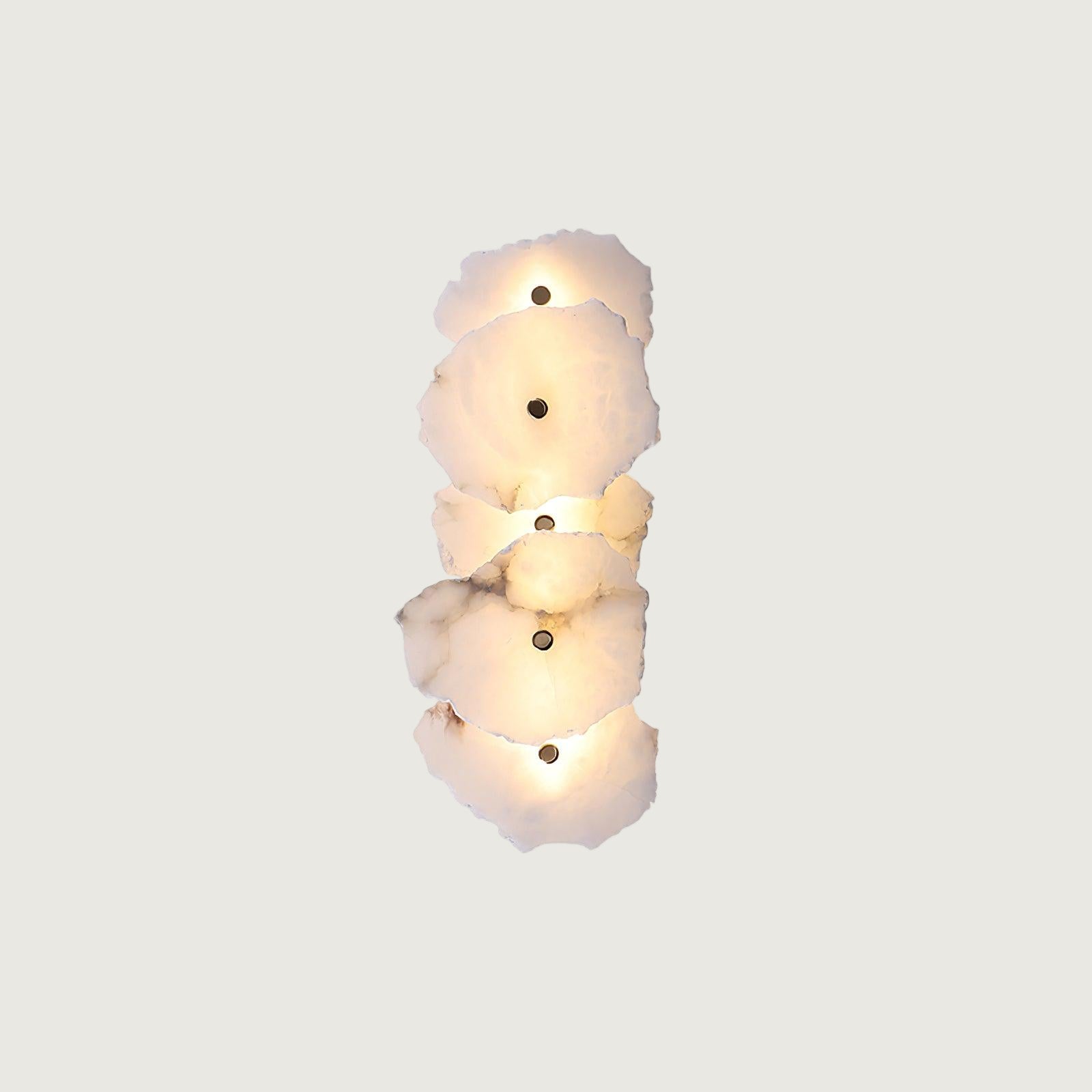 Aplique de Pared de Alabastro Petra con Luz LED Integrada - Diseño Moderno y Elegante 10