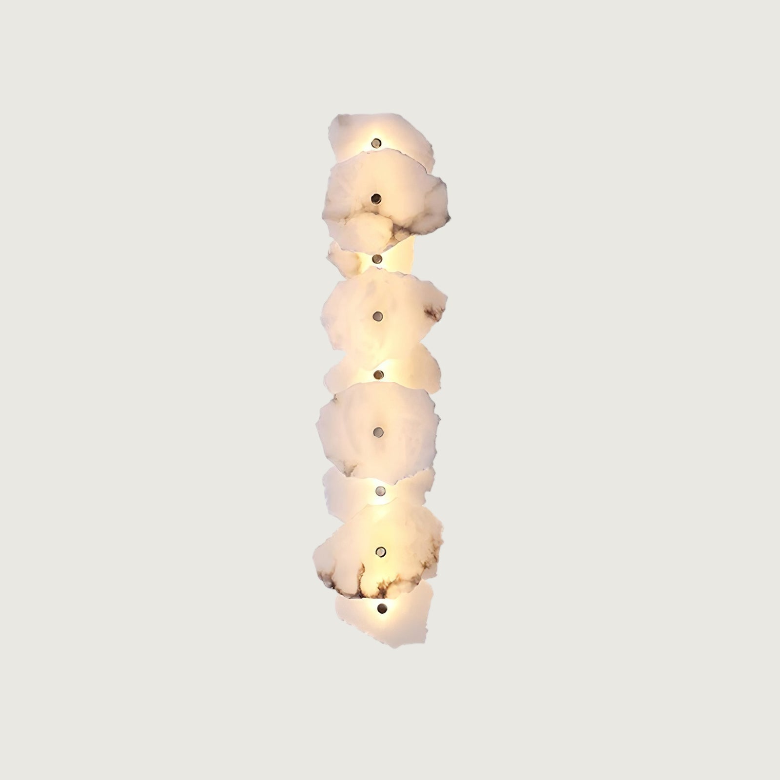 Aplique de Pared de Alabastro Petra con Luz LED Integrada - Diseño Moderno y Elegante 12