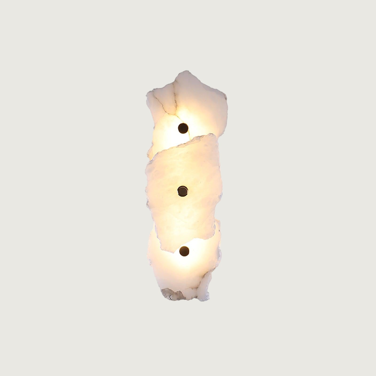 Aplique de Pared de Alabastro Petra con Luz LED Integrada - Diseño Moderno y Elegante 9