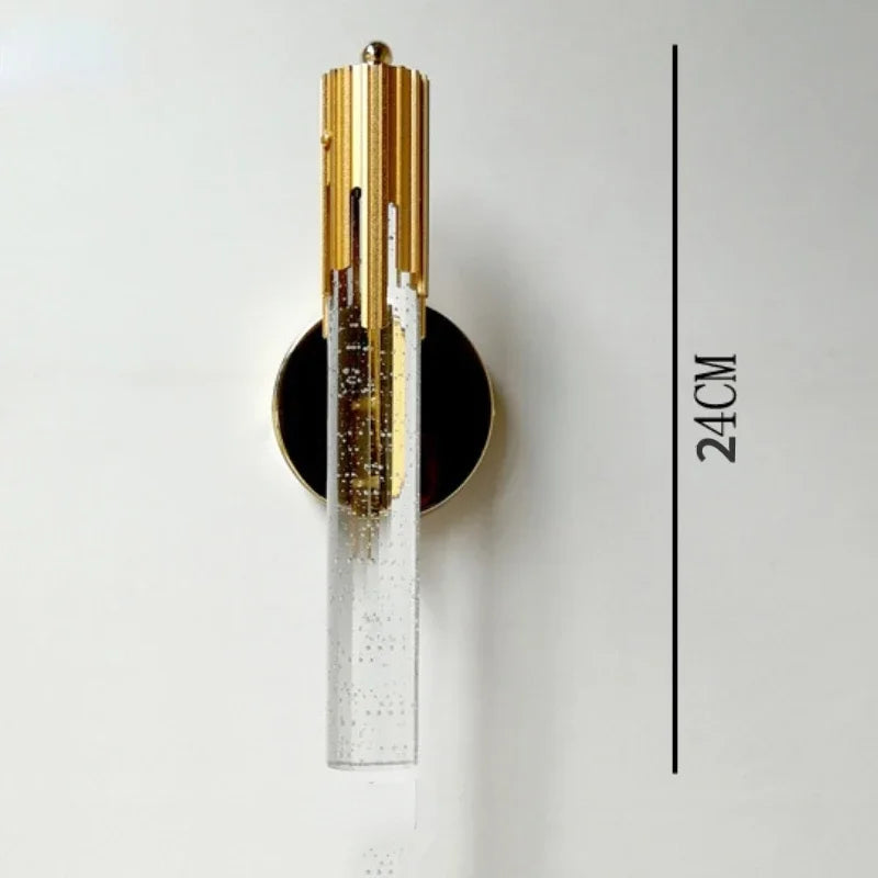 Aplique de Pared de Cristal Elegante con Luz Cálida – Diseño Refinado para Decoración Interior 6