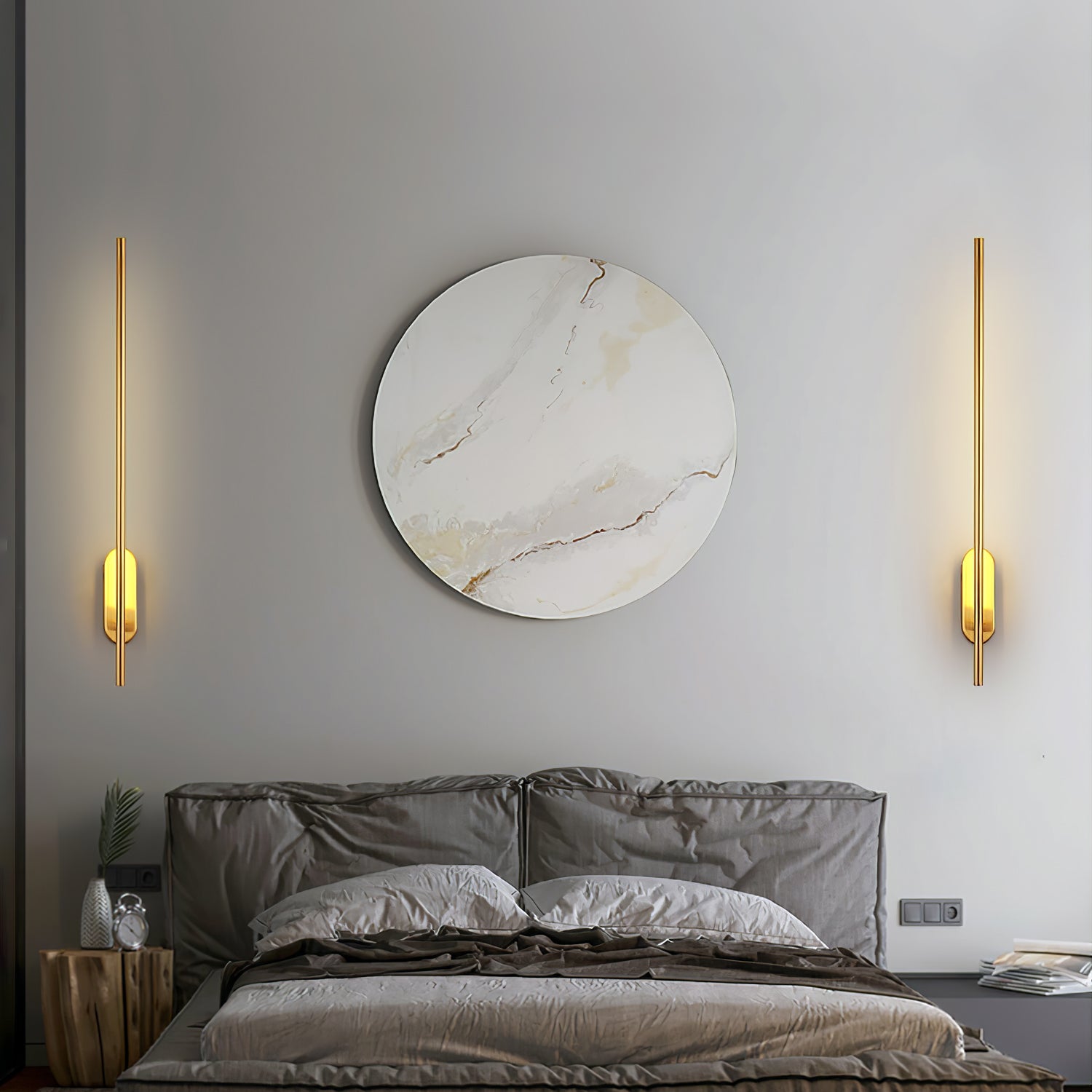 Aplique de Pared de Metal en Forma de Stick con Luz LED Integrada – Diseño Minimalista 3