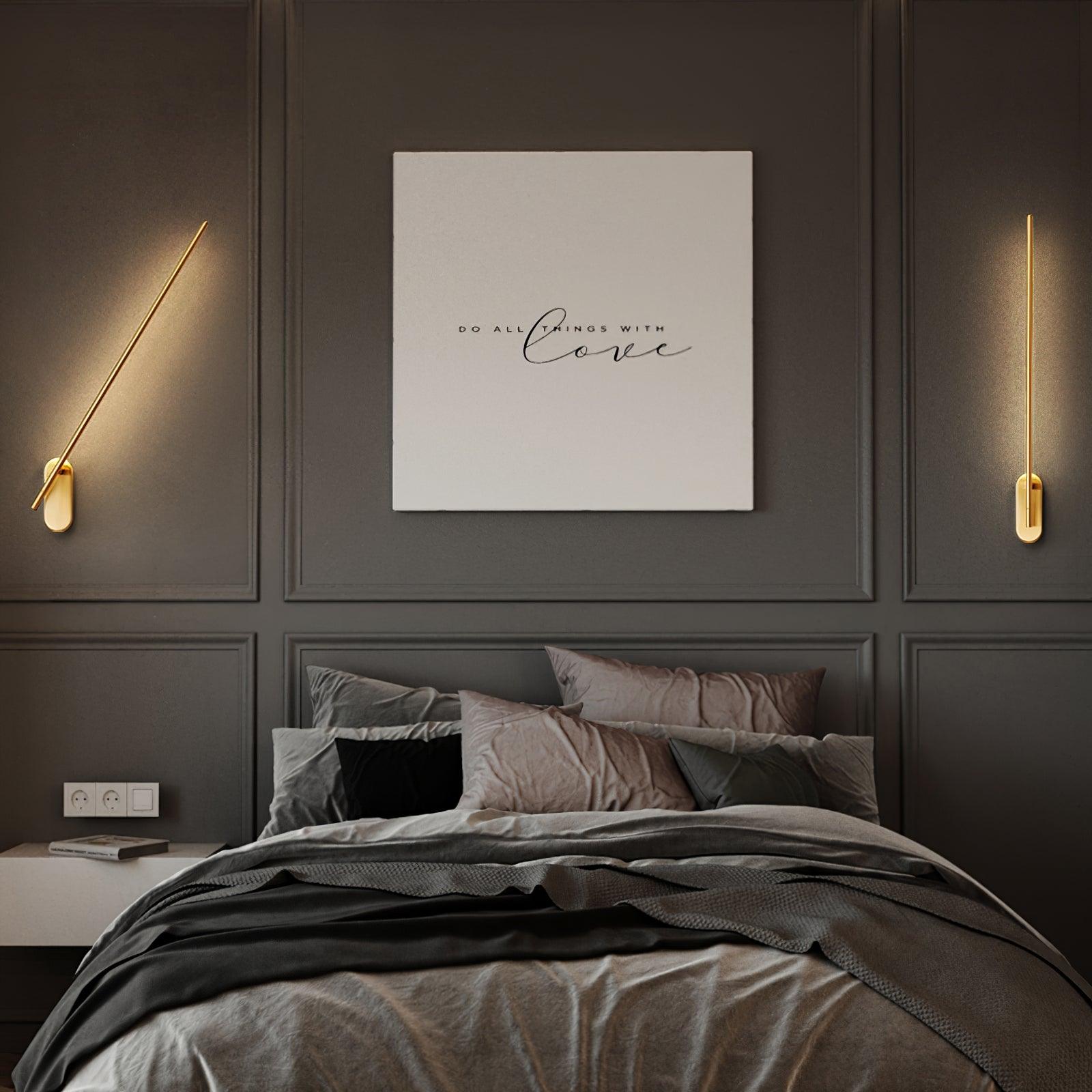 Aplique de Pared de Metal en Forma de Stick con Luz LED Integrada – Diseño Minimalista 6