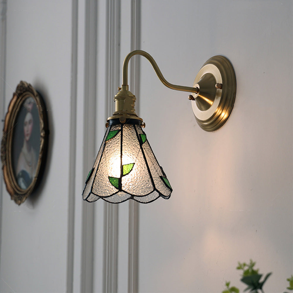 Aplique de Pared de Vidrio Vintage para Sala de Estar – Lámpara de Pared Elegante 0