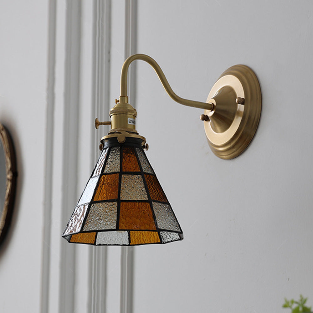 Aplique de Pared de Vidrio Vintage para Sala de Estar – Lámpara de Pared Elegante 8