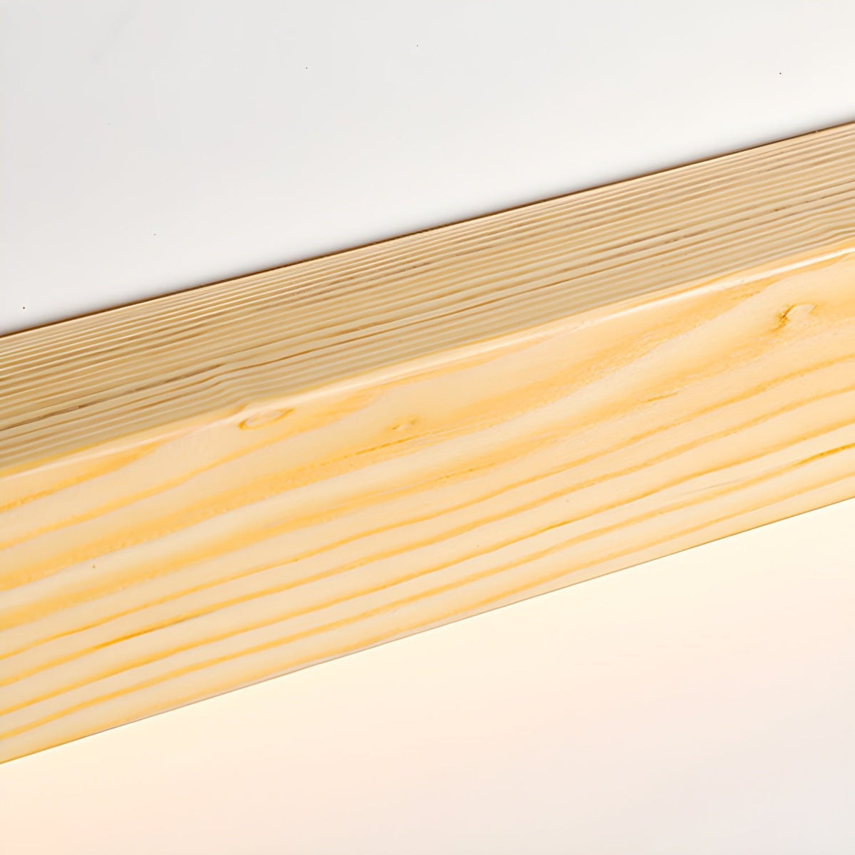 Aplique de pared lineal de madera Abetia sobre un espejo de baño – imagen 24