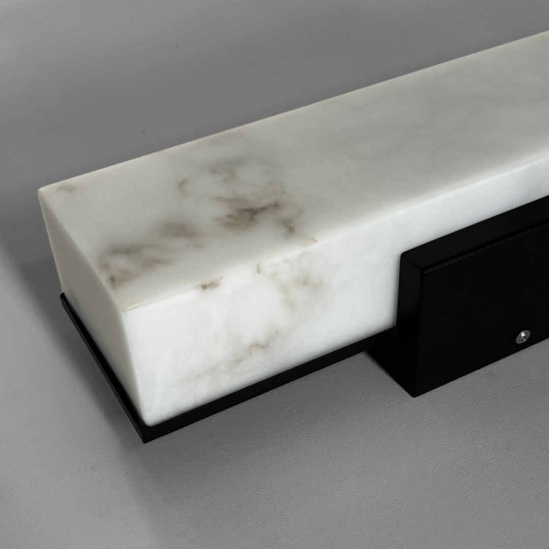 PiedraBrillante - Lámpara de Pared Lujo Chic Exterior de Mármol IP65 Astroclaro
