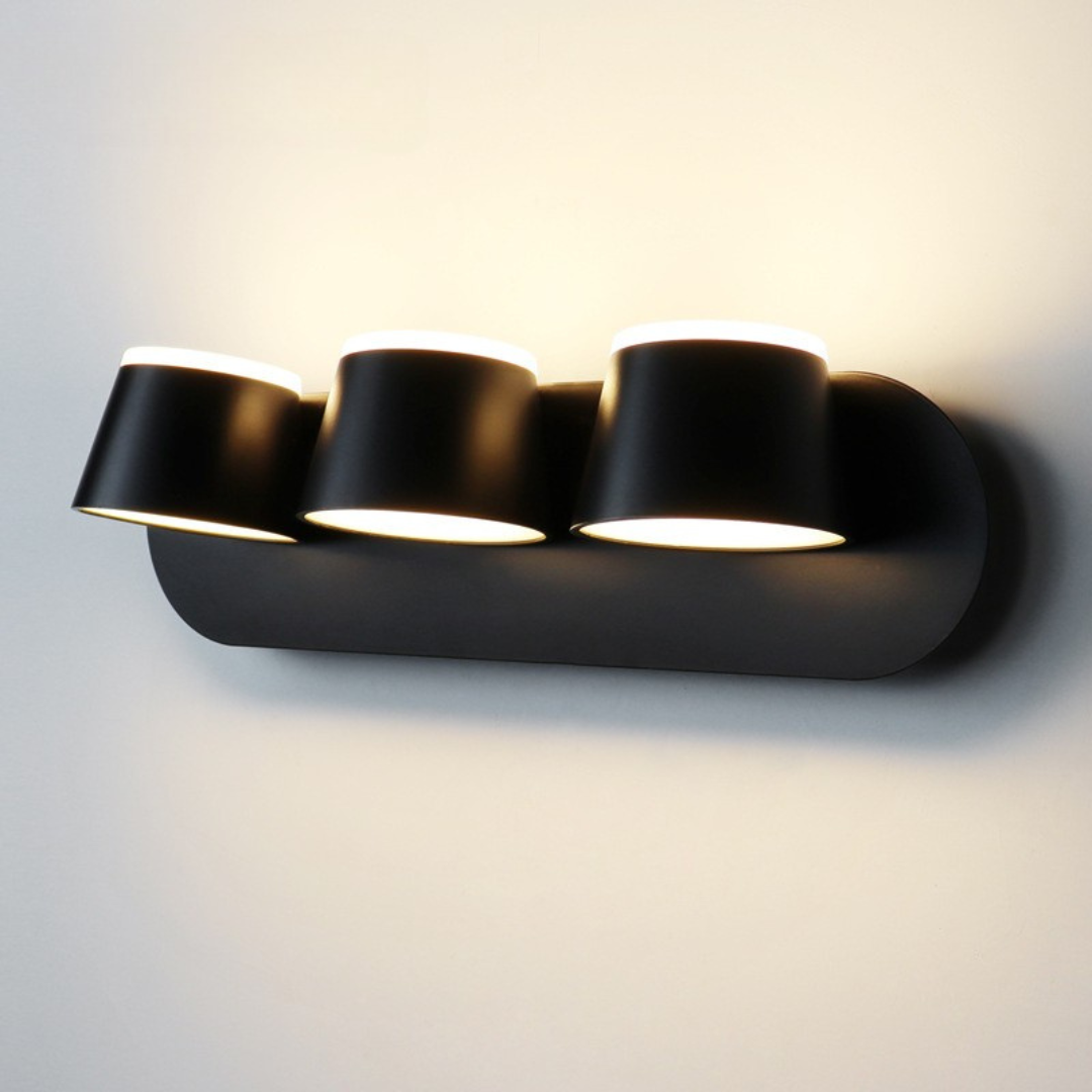 Lumor: Aplique de Pared Moderno Cilíndrico de Metal para Espejo