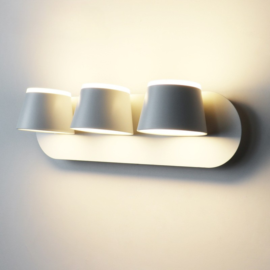 Lumor: Aplique de Pared Moderno Cilíndrico de Metal para Espejo