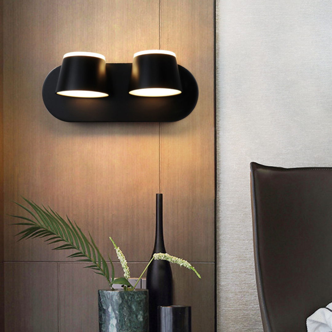 Lumor: Aplique de Pared Moderno Cilíndrico de Metal para Espejo
