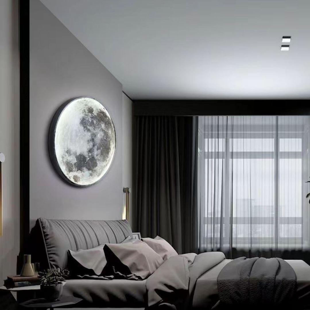 Lucéleste – Lámpara de Pared LED Luna y Tierra Astroclaro