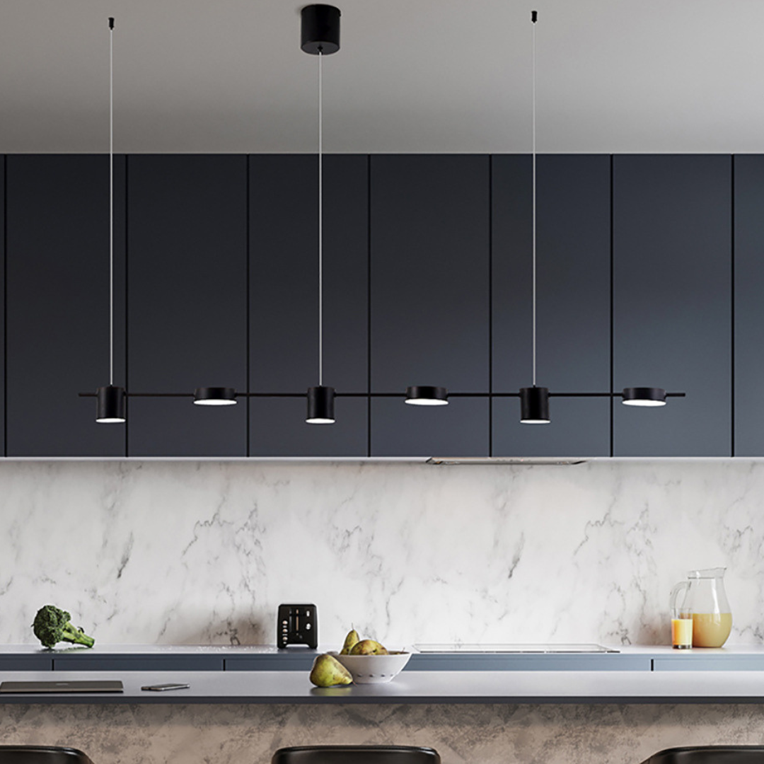 LúminaAlu - Lámpara Colgante de Aluminio Moderna Cocina Astroclaro