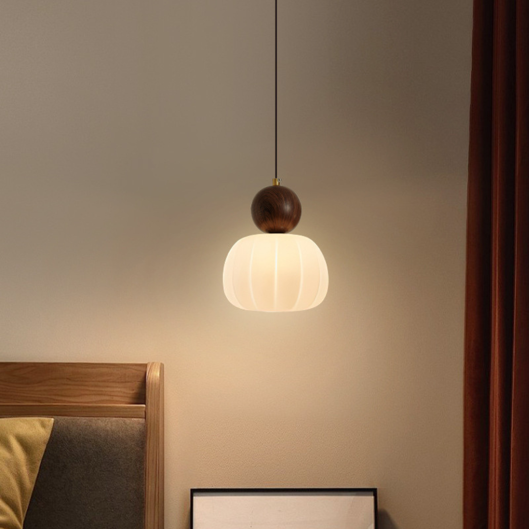 Lunia - Lámpara Colgante Art Deco Crema para Techo Interior – Lámparas de Techo Elegantes y Sofisticadas