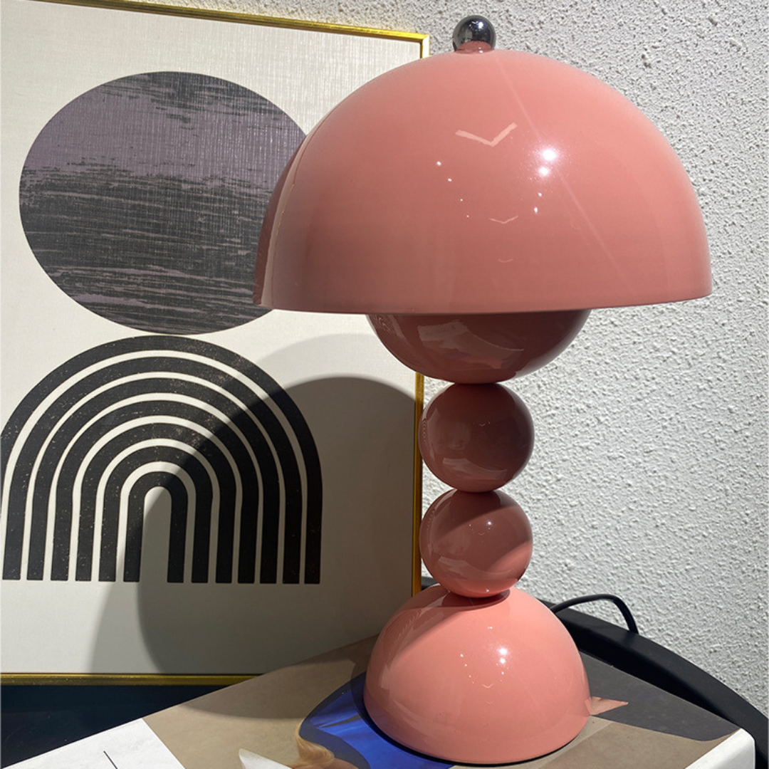 LumiFlor - Lámpara de Mesa LED Recargable USB Decorativa Amarillo Rojo Azul Blanco Rosa Marrón Verde