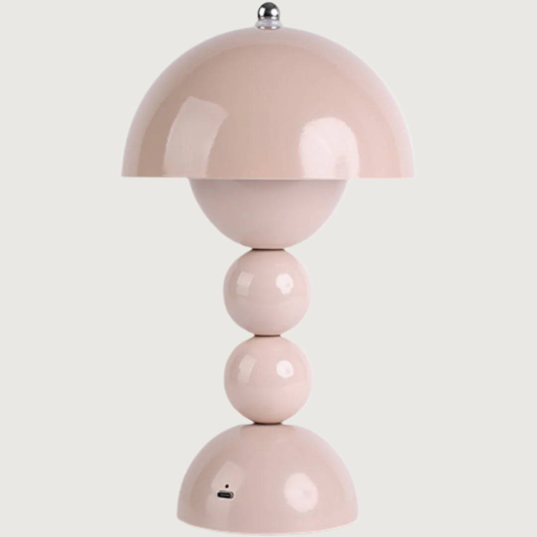 LumiFlor - Lámpara de Mesa LED Recargable USB Decorativa Amarillo Rojo Azul Blanco Rosa Marrón Verde