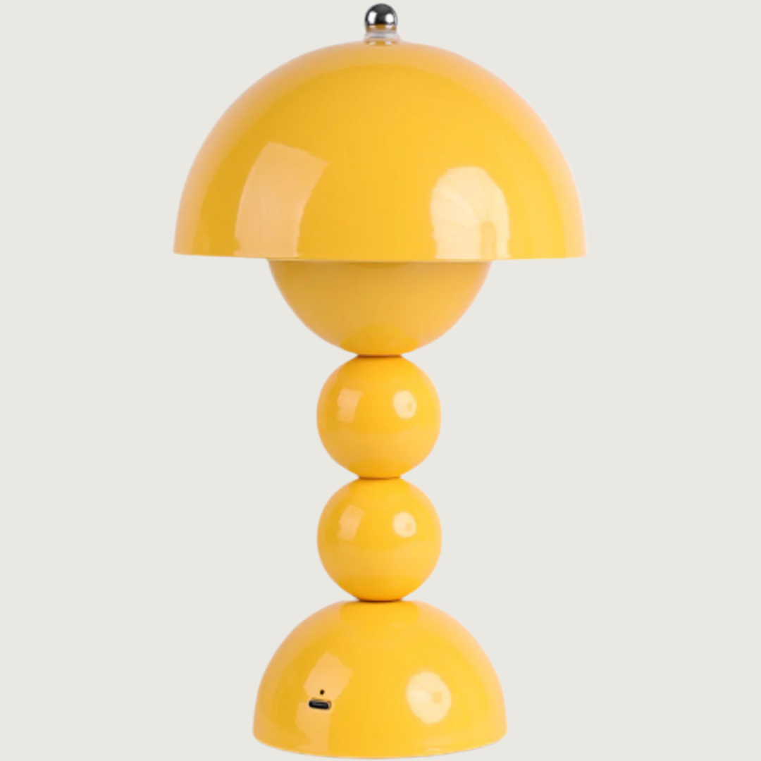 LumiFlor - Lámpara de Mesa LED Recargable USB Decorativa Amarillo Rojo Azul Blanco Rosa Marrón Verde