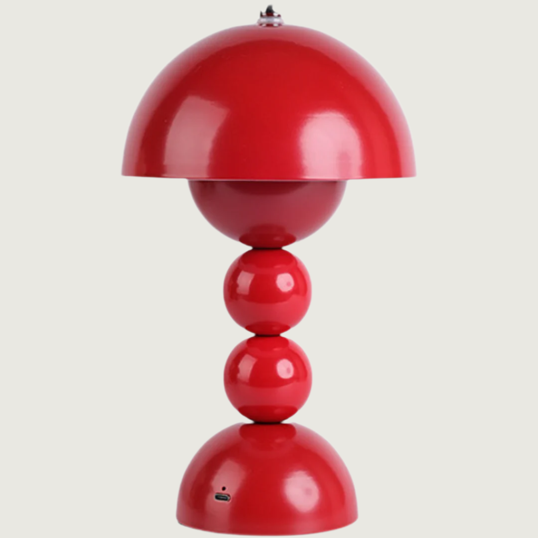 LumiFlor - Lámpara de Mesa LED Recargable USB Decorativa Amarillo Rojo Azul Blanco Rosa Marrón Verde