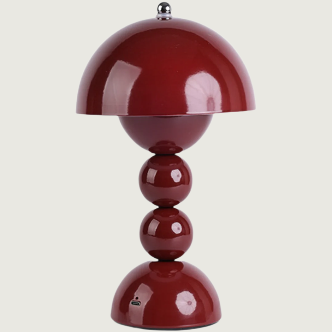 LumiFlor - Lámpara de Mesa LED Recargable USB Decorativa Amarillo Rojo Azul Blanco Rosa Marrón Verde