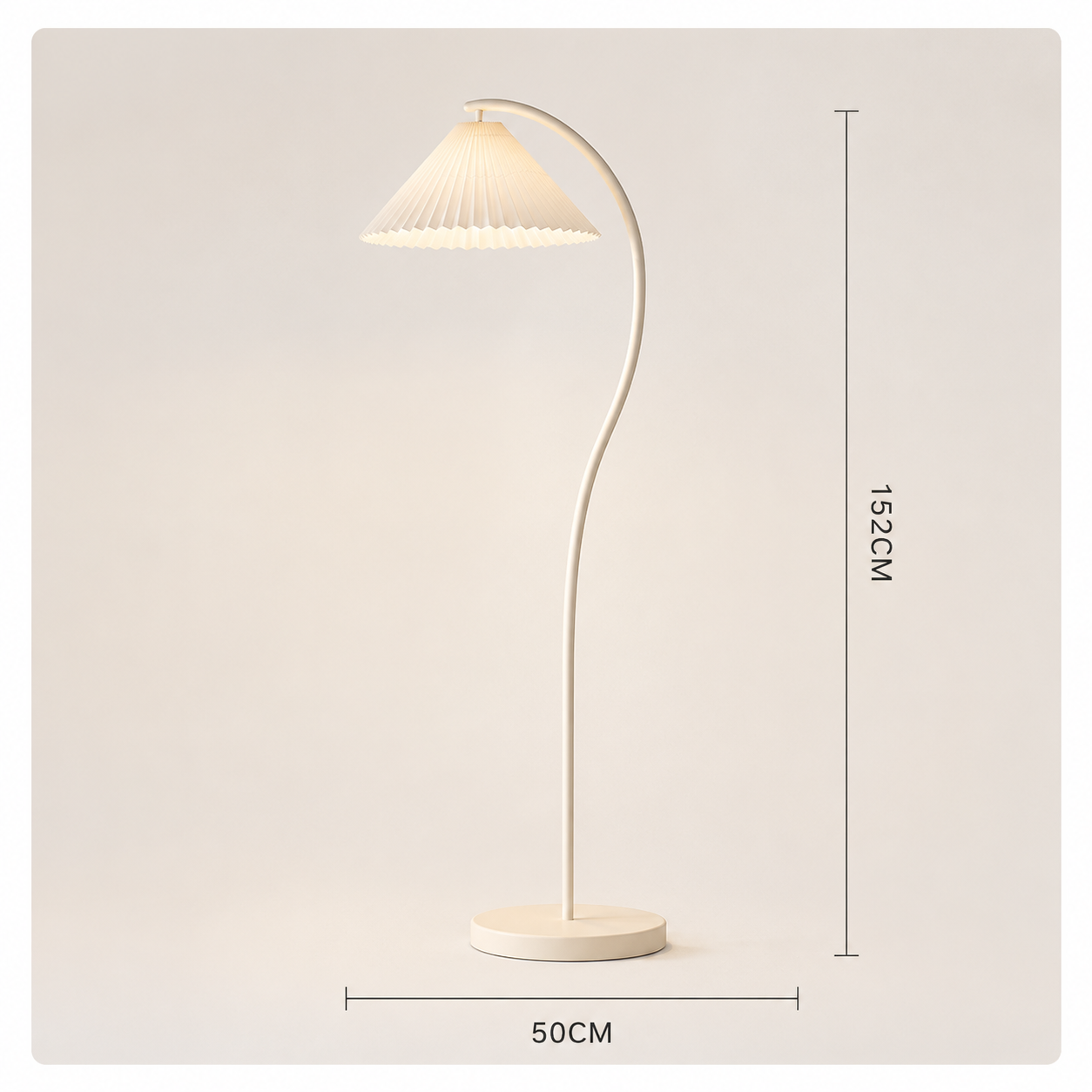 Erial - Lámpara de Pie LED Moderna con Diseño Plegable y Luz Regulable – Ideal para Hogar y Oficina