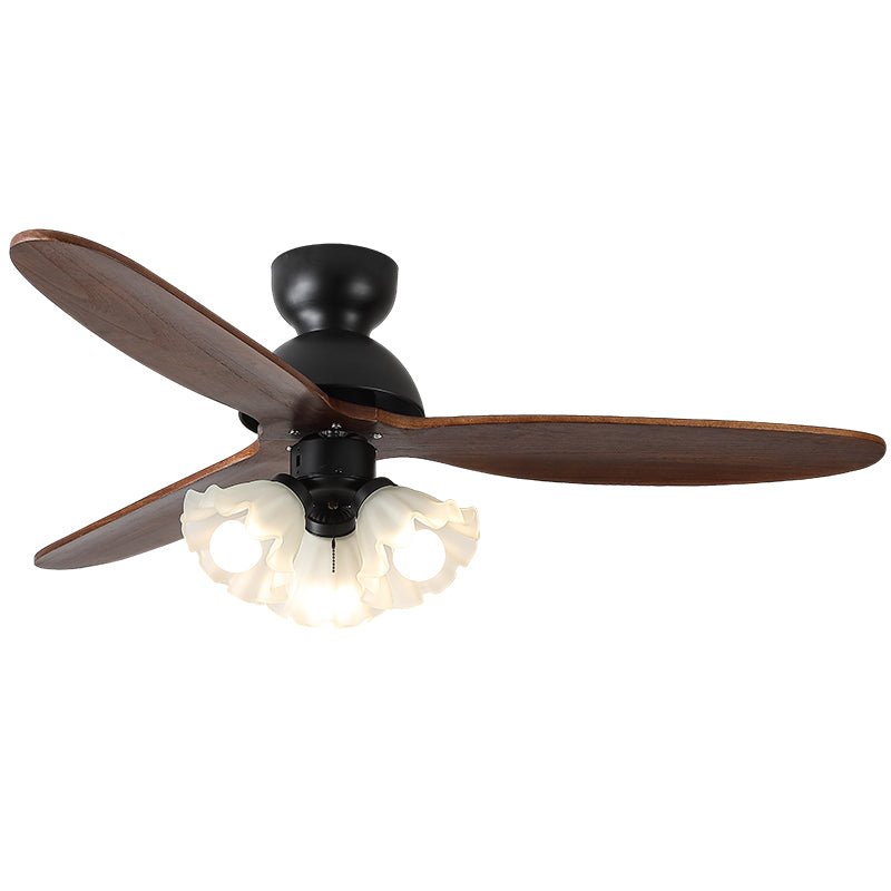 Ventilador de techo con luz Volanta en un dormitorio romántico – imagen 4