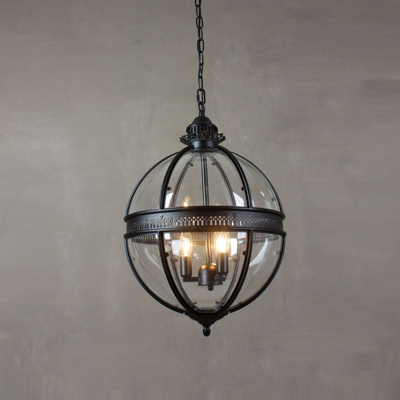 Lámpara farol de globo Duquesa – negro