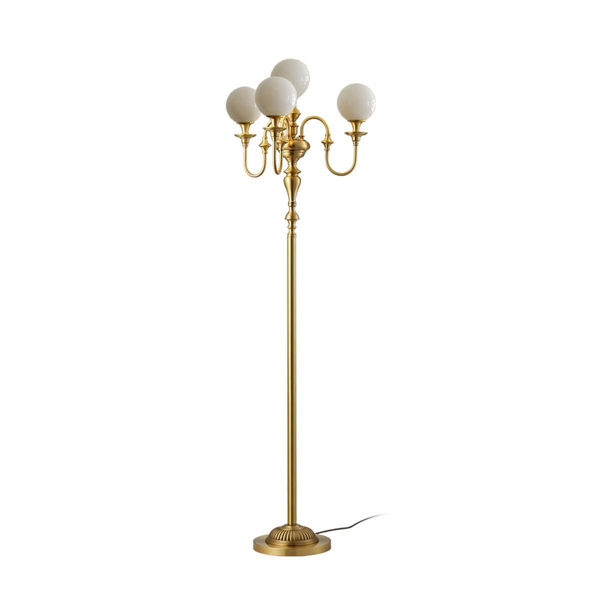 Lámpara de pie candelabro de latón Tamboril – vista principal