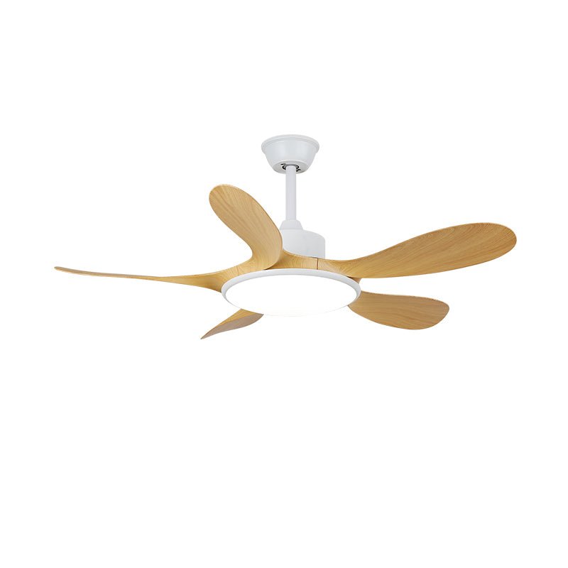 Ventilador de techo con luz Calmira en un salón contemporáneo – imagen 12