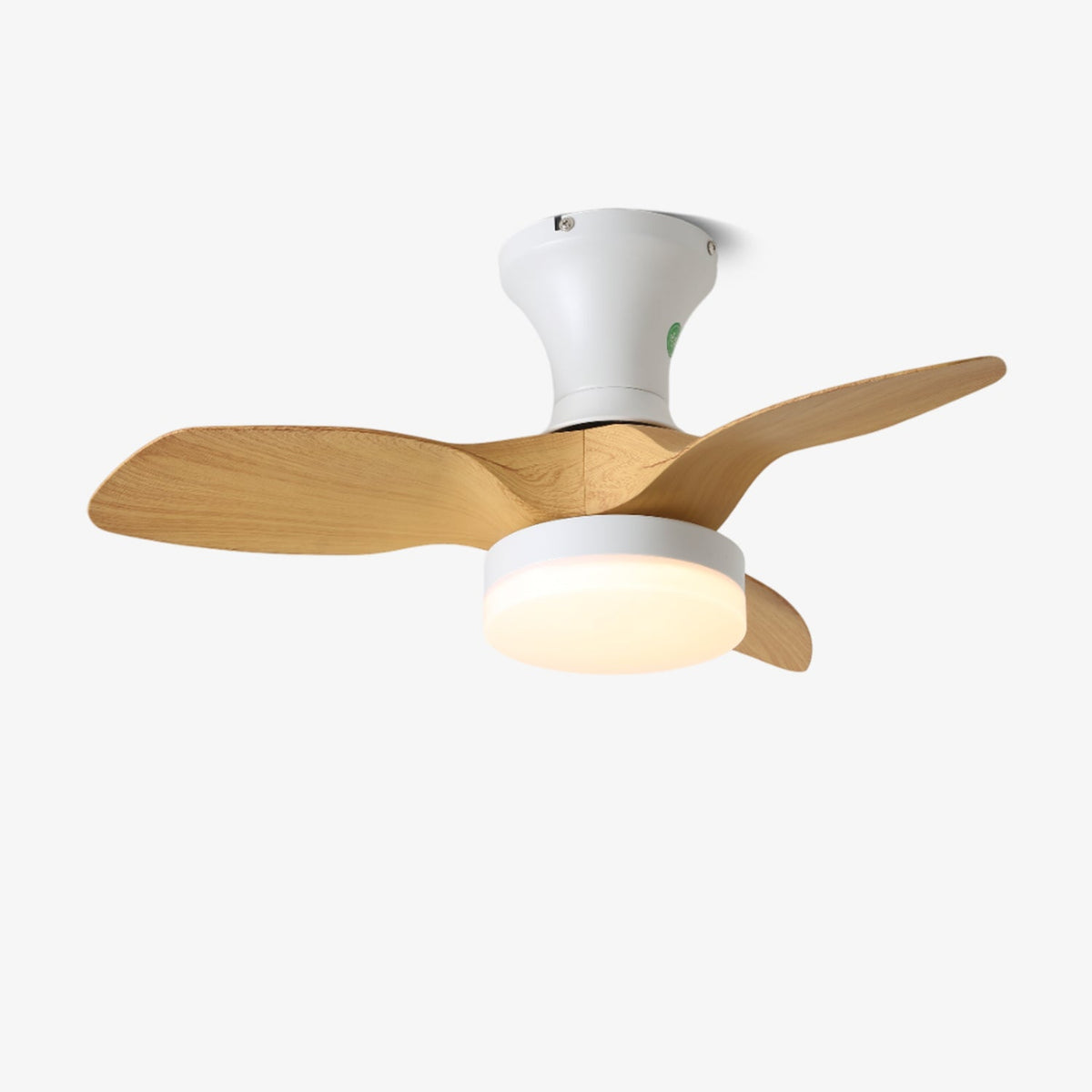 Ventilador de techo con luz Soplillo en un dormitorio pequeño – imagen 6