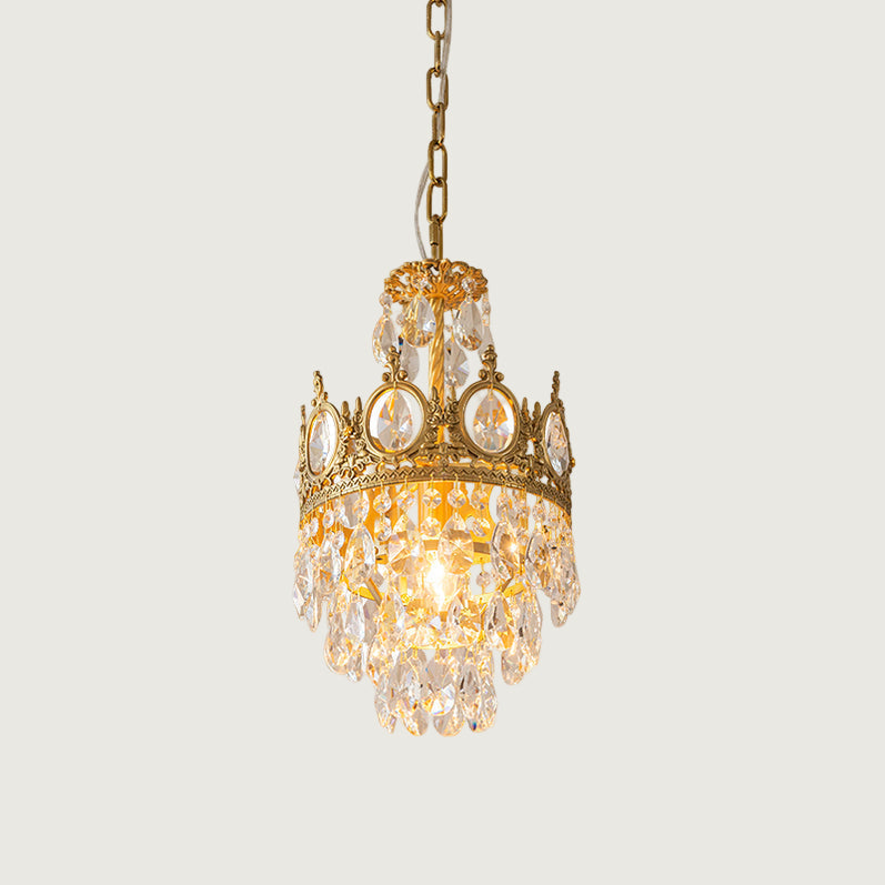 Candelabro de Cristal Vintage Hecho a Mano – Lámpara de Techo Elegante para Interiores 0