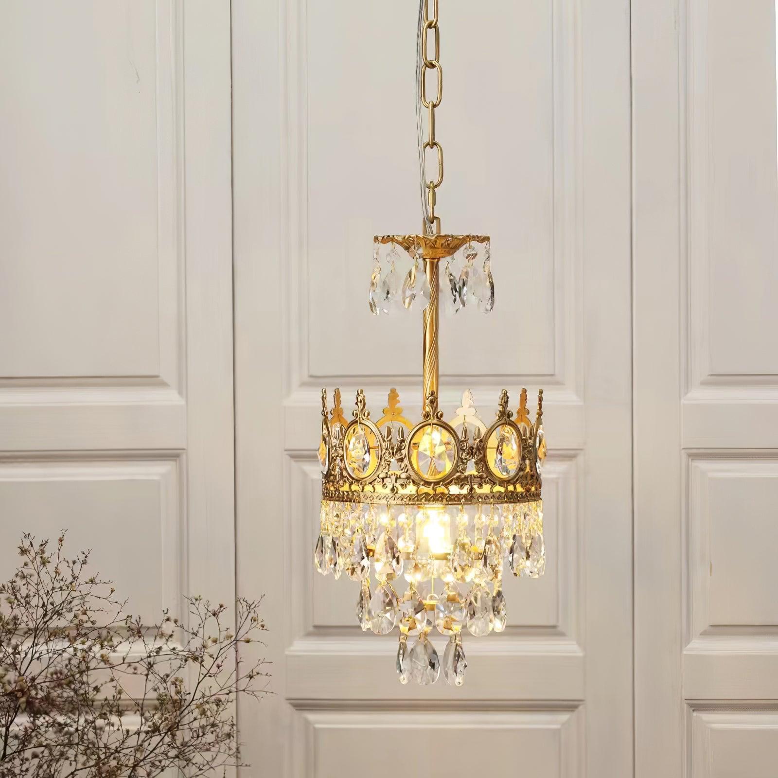 Candelabro de Cristal Vintage Hecho a Mano – Lámpara de Techo Elegante para Interiores 6