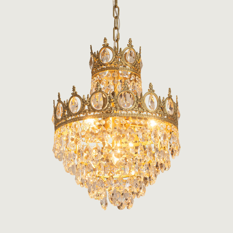 Candelabro de Cristal Vintage Hecho a Mano – Lámpara de Techo Elegante para Interiores 9