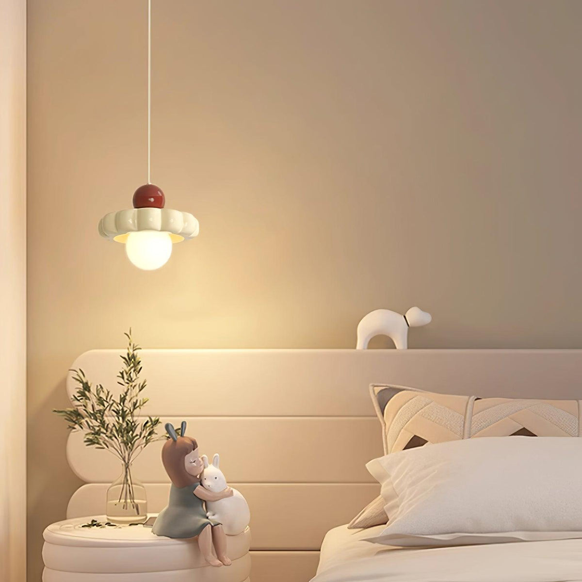 Mini lámpara colgante retro Vainela en una cocina luminosa – imagen 21