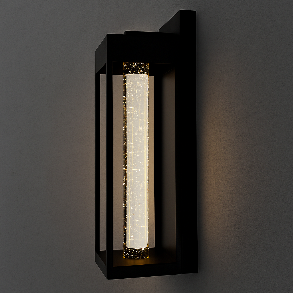 Aplique de pared exterior LED Portela en la entrada de una casa – imagen 3
