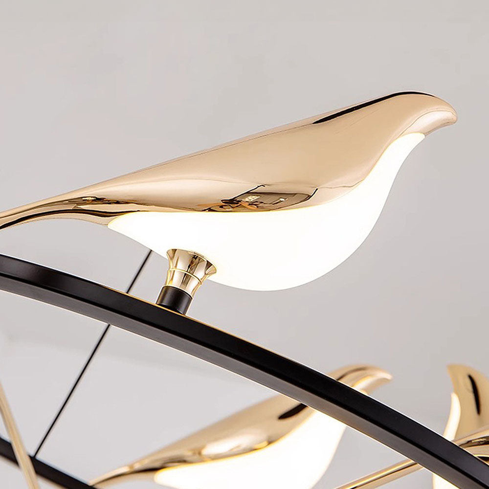 Avesa - Lámpara Colgante Artística con Diseño de Aves y LED