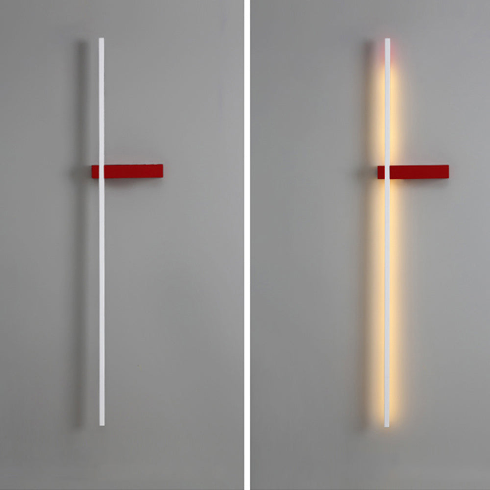 Prisma: Aplique de Pared Multicolor de Diseño Lineal en Metal y Acrílico