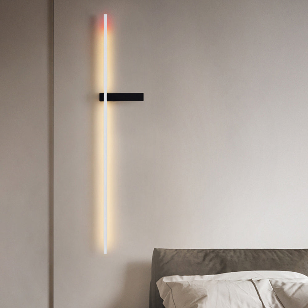 Prisma: Aplique de Pared Multicolor de Diseño Lineal en Metal y Acrílico