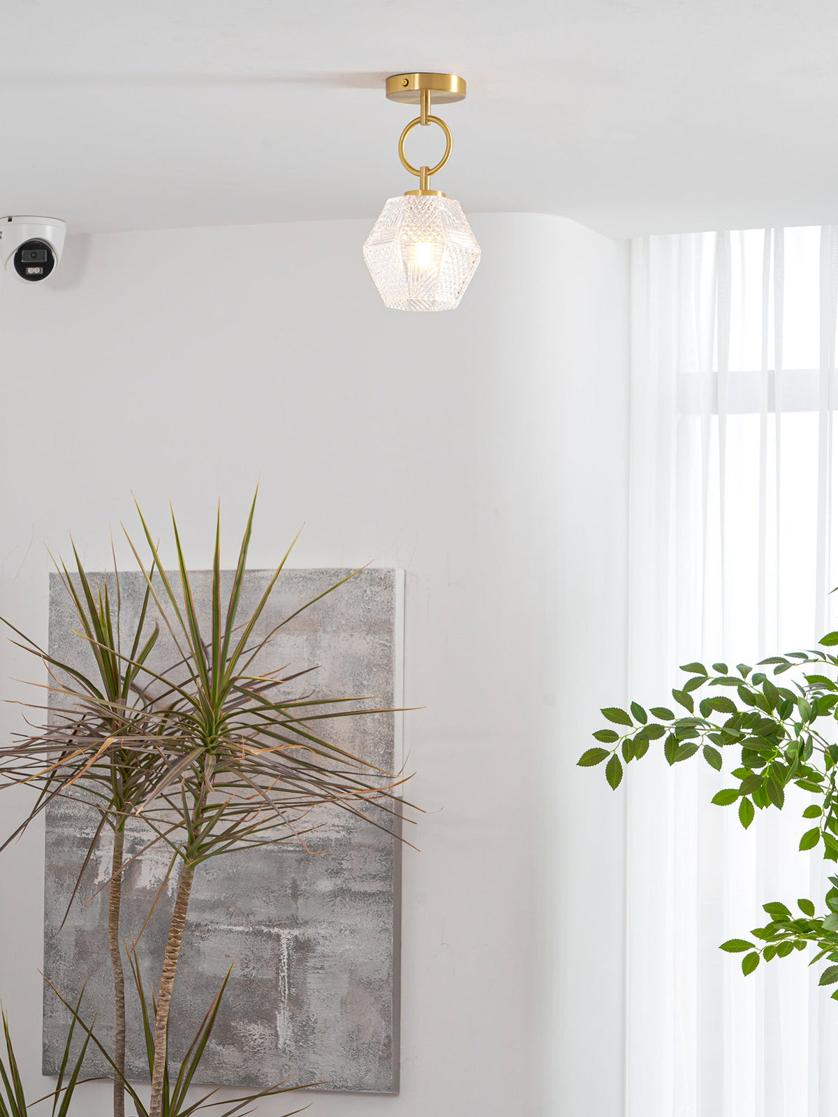 Lámpara de techo art déco Joyela en un dormitorio elegante – imagen 10