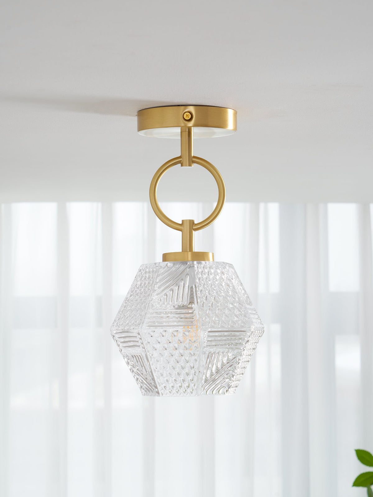 Lámpara de techo art déco Joyela en un dormitorio elegante – imagen 17