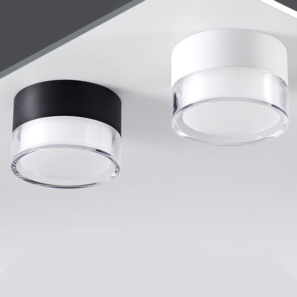Downlights LED de Techo Compactos en Blanco y Negro para Pasillos – Eficiencia Energética y Diseño Minimalista 5