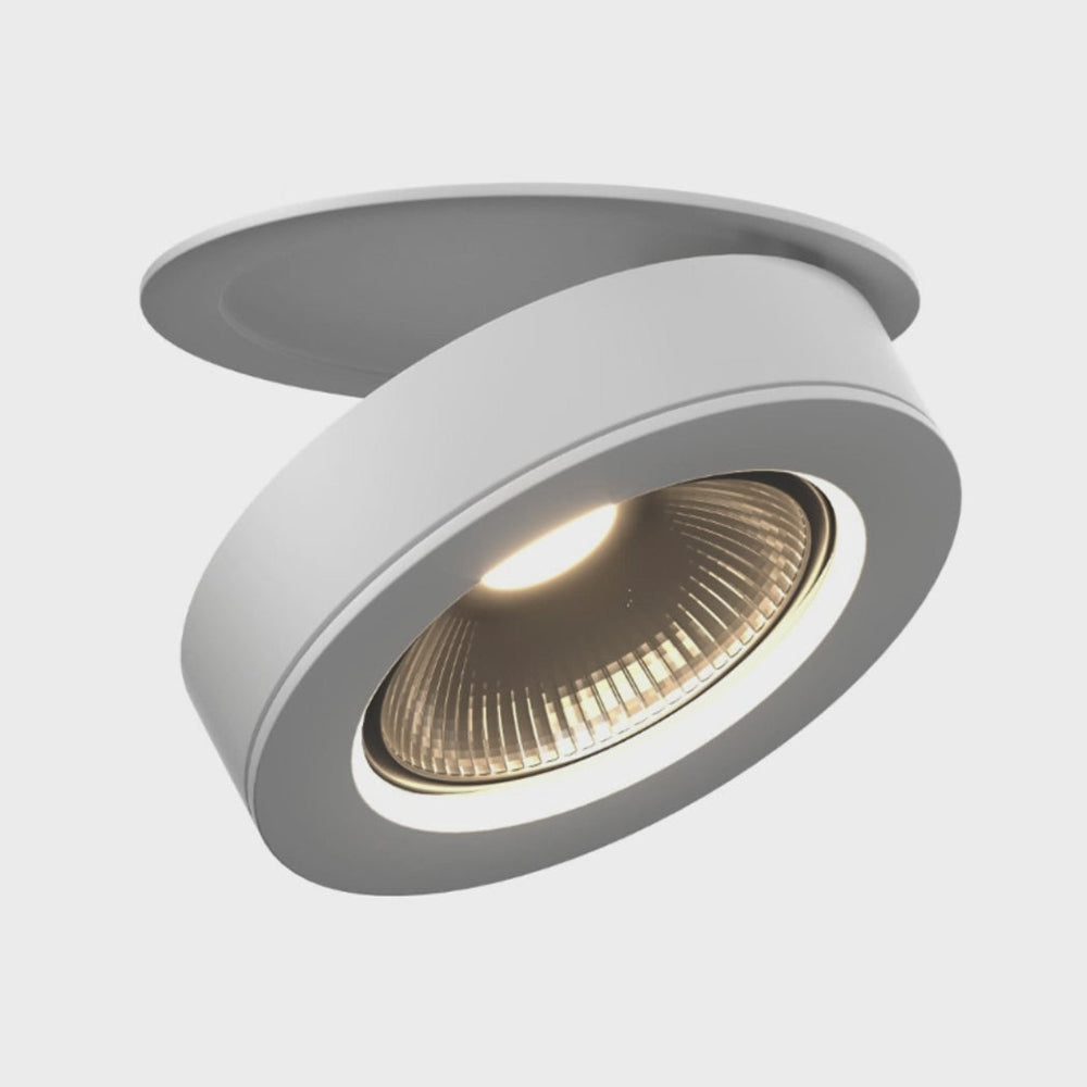 Downlights LED de Techo Redondos de Aluminio Ajustables 360° para Pasillos 0