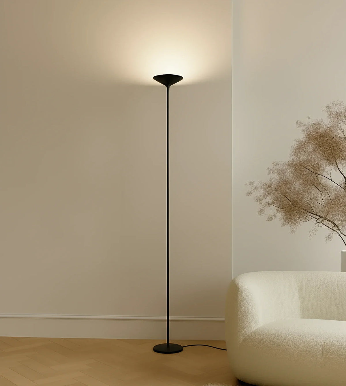 Lámpara de pie LED Rivora – vista principal