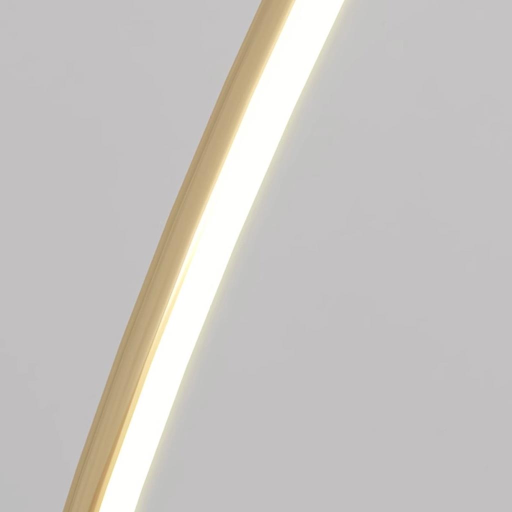 Lámpara de pie de arco con mariposa Sualeta – detalle del arco LED
