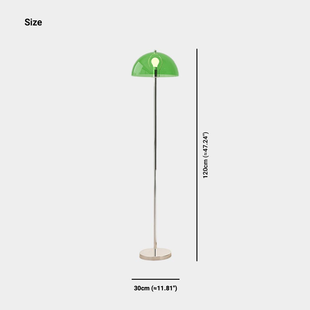 Lámpara de pie seta Setela – medidas de 30 cm de diámetro y 120 cm de altura