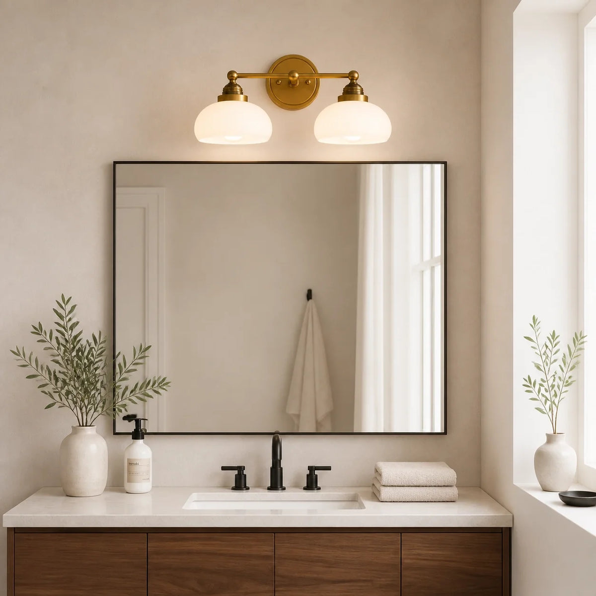 Aplique de pared vintage Ferrola en un baño con encanto – imagen 14