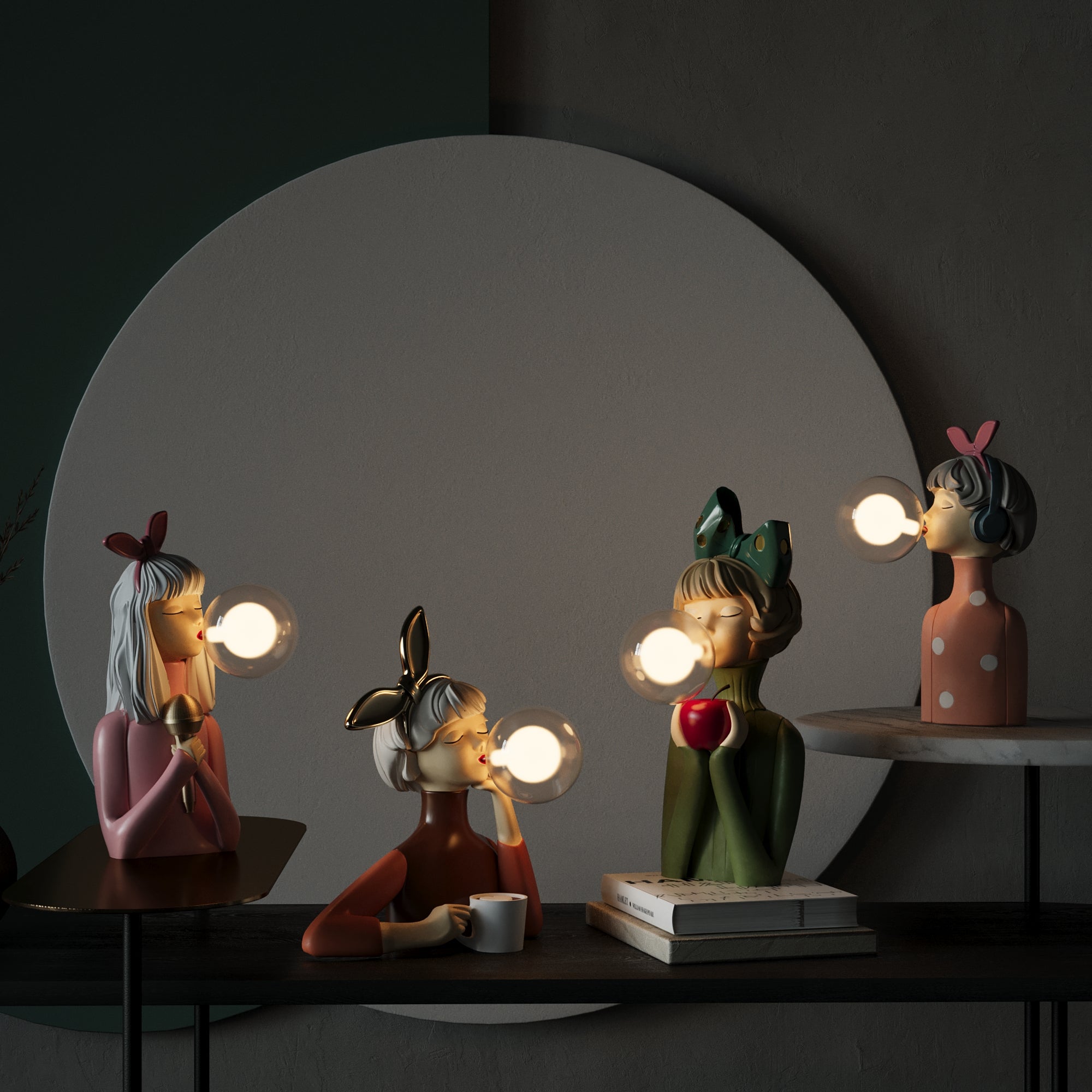 LuzÉlite - Lámpara de Mesa Elegante con Estilo Artesanal