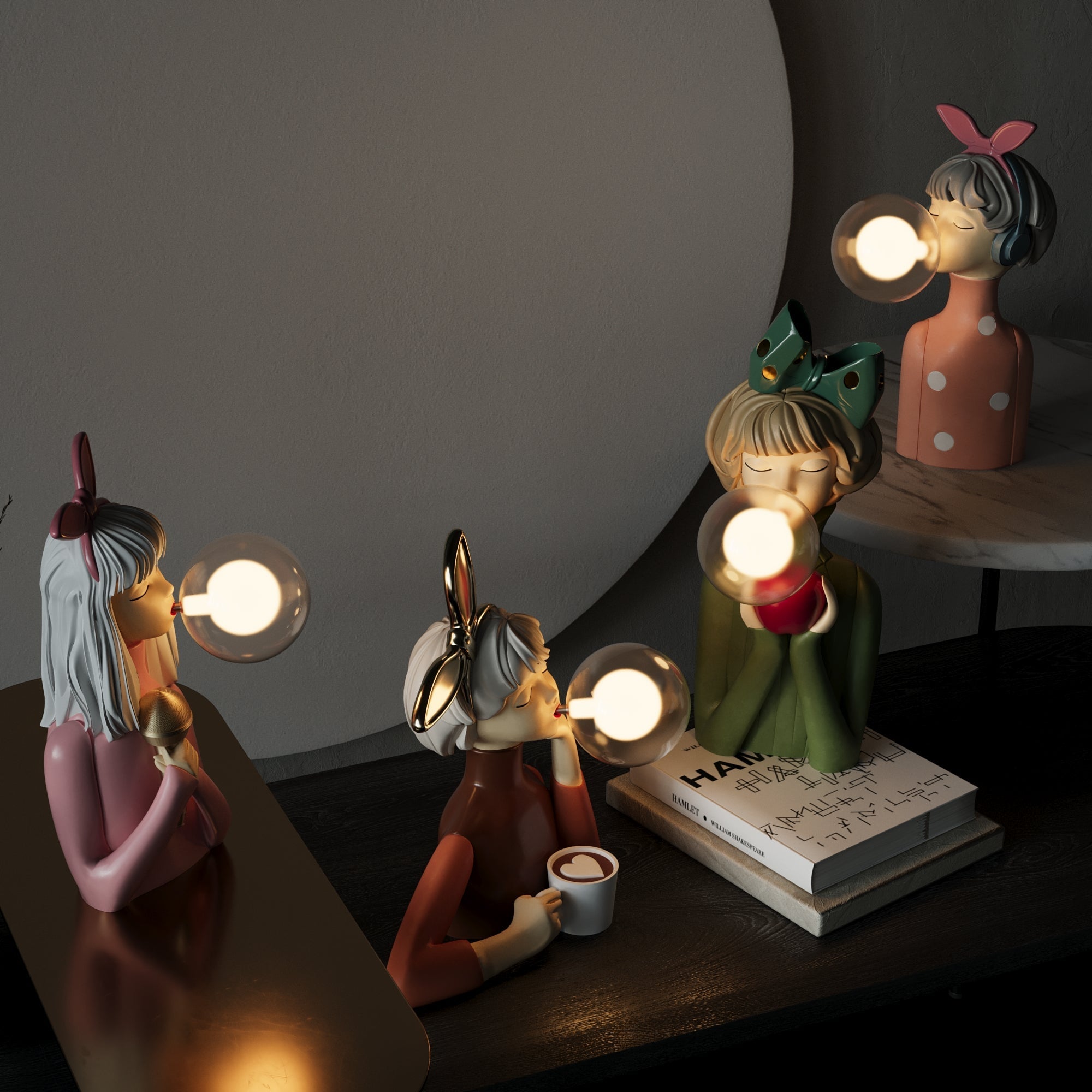 LuzÉlite - Lámpara de Mesa Elegante con Estilo Artesanal