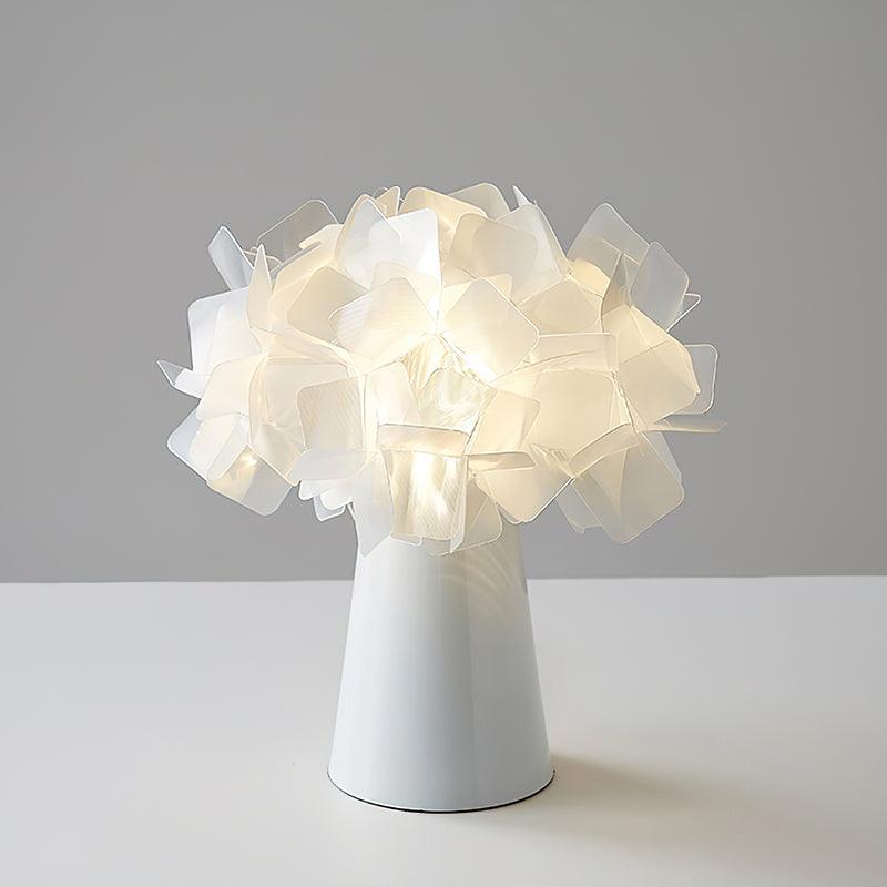 Trebola - Lámpara de Mesa Flor con Pétalos Translúcidos en 7 Colores
