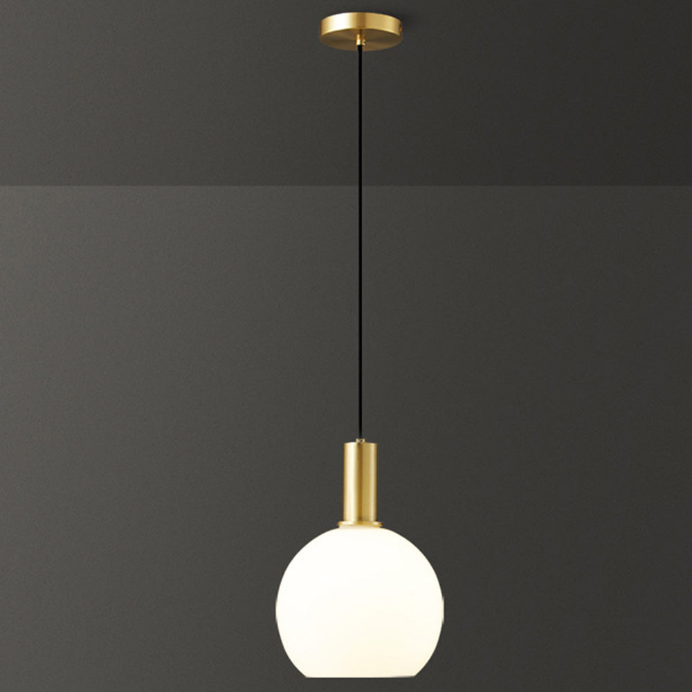 Iluminación Colgante Moderna para Isla de Cocina - Diseño Elegante en Latón y Vidrio 11