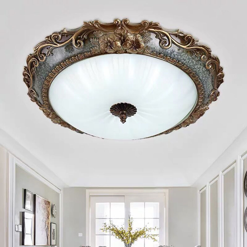 Iluminación de Techo Moderna de Resina, Lámpara Flush Mount con Diseño Contemporáneo 2